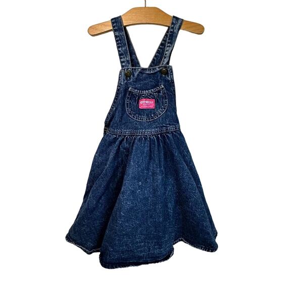 OshKosh B’Gosh Girls Vintage Denim Overall Dress - Picture 1 of 7